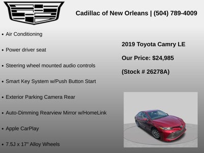 2019 Toyota Camry LE