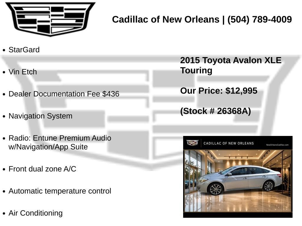 2015 Toyota Avalon Limited