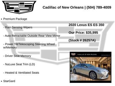2020 Lexus ES ES 350