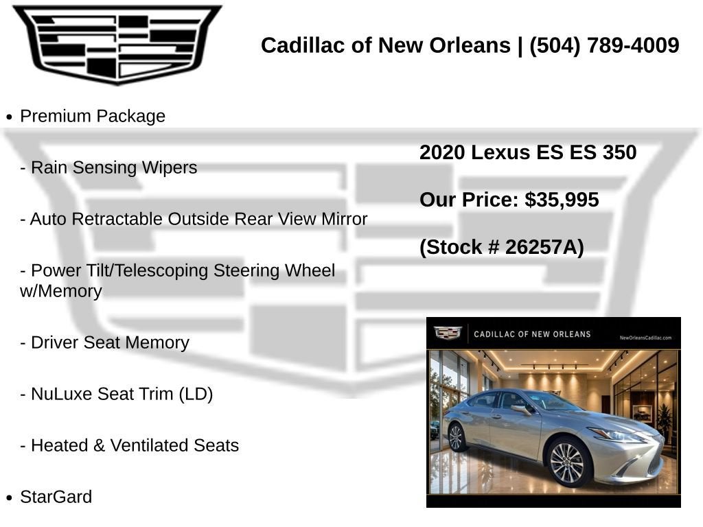 2020 Lexus ES ES 350