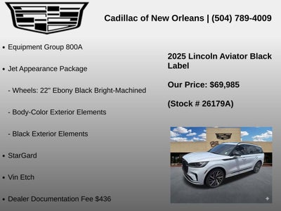 2025 Lincoln Aviator Black Label