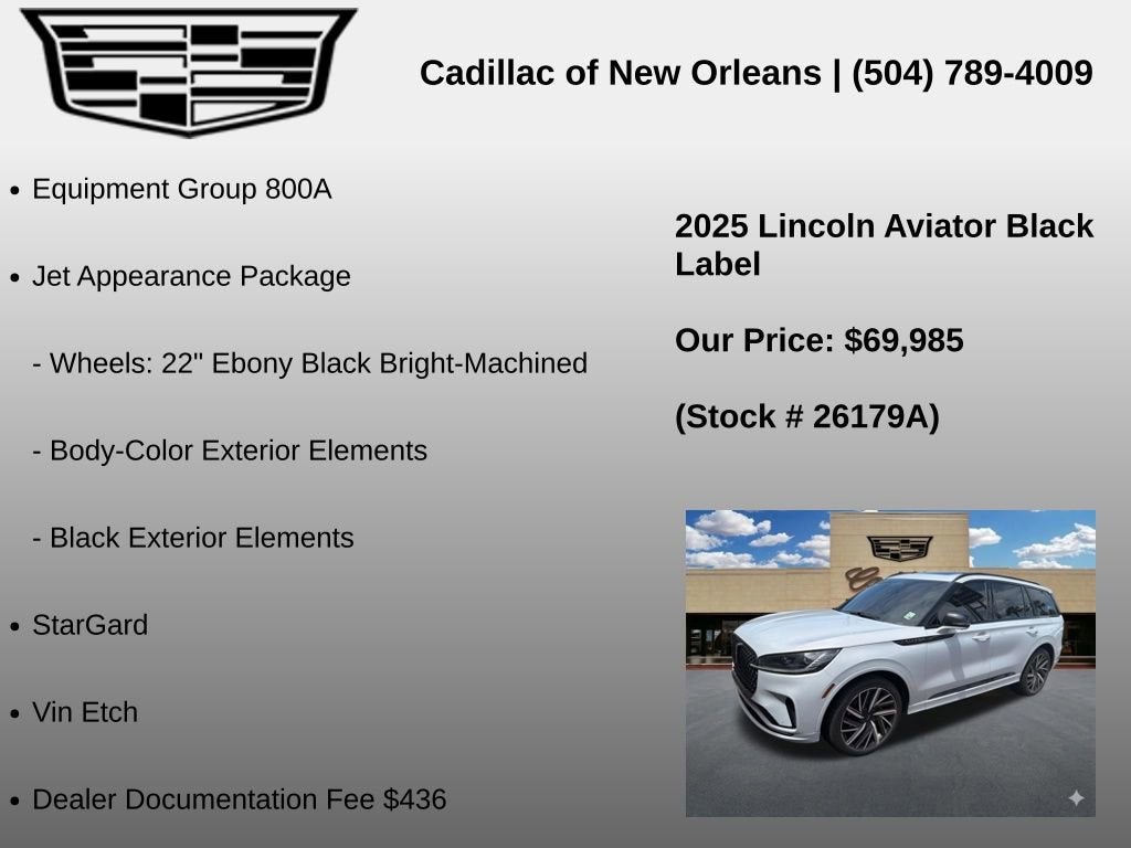 2025 Lincoln Aviator Black Label