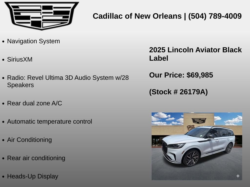 2025 Lincoln Aviator Black Label