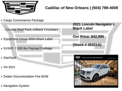2021 Lincoln Navigator L Black Label