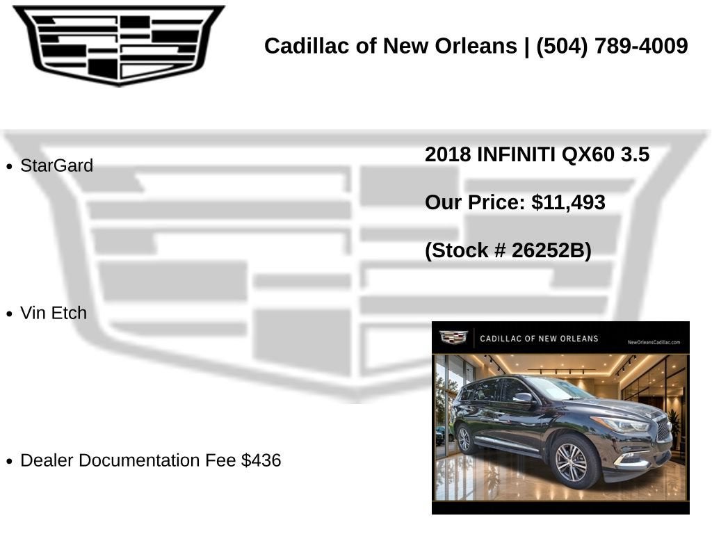 2018 INFINITI QX60 3.5 FWD