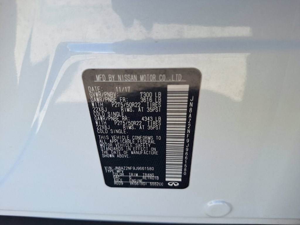 2018 INFINITI QX80 Base