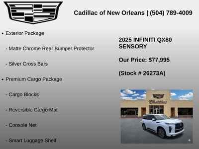 2025 INFINITI QX80 SENSORY