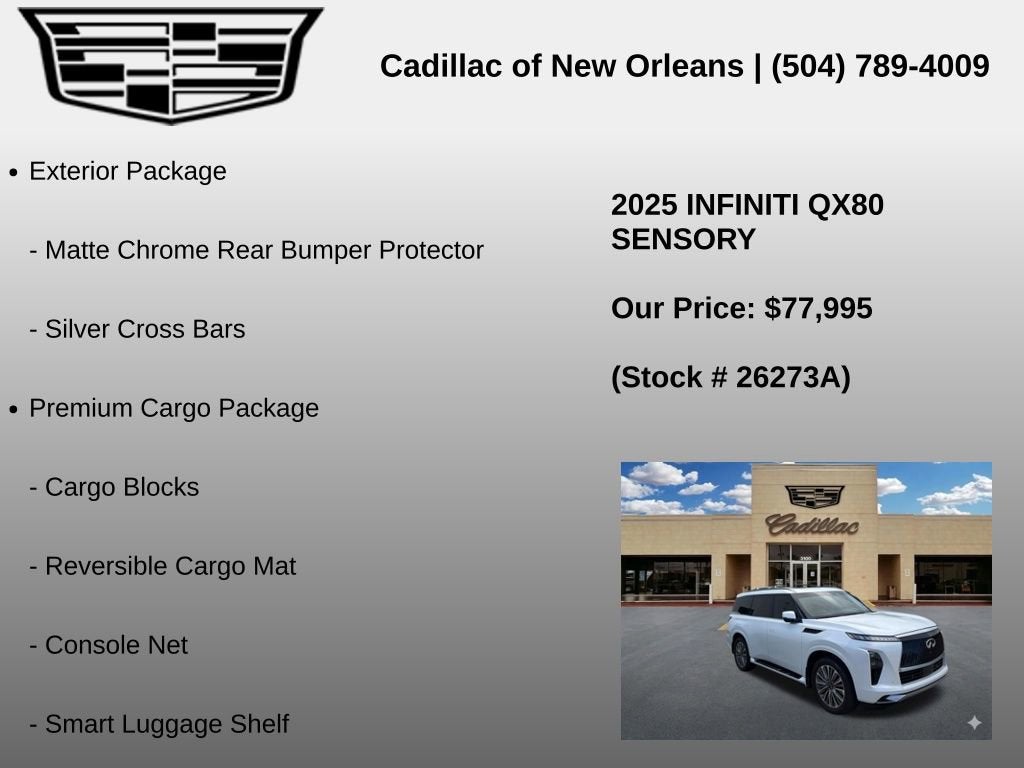 2025 INFINITI QX80 SENSORY