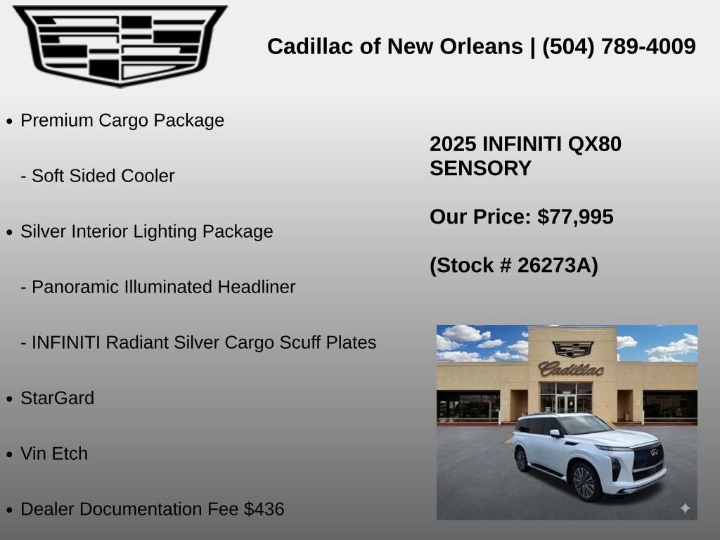 2025 INFINITI QX80 SENSORY