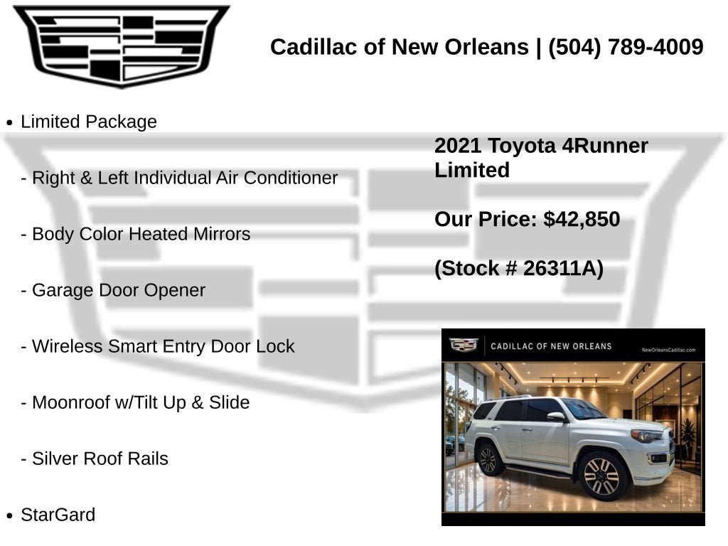 2021 Toyota 4Runner Limited