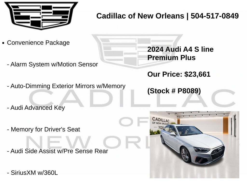 2024 Audi A4 Sedan S line Premium Plus