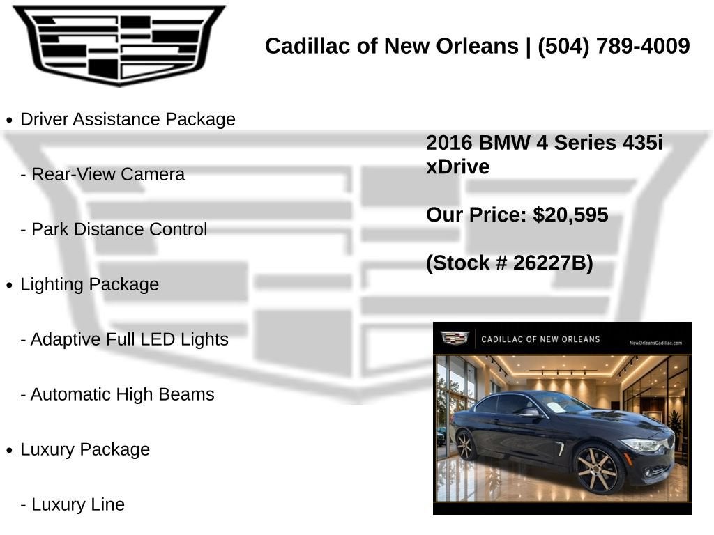 2016 BMW 4 Series 435i xDrive