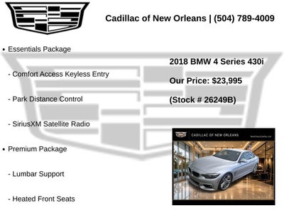 2018 BMW 4 Series 430i