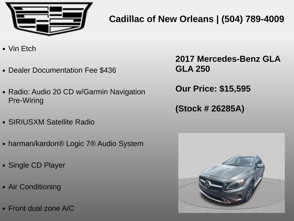 2017 Mercedes-Benz GLA GLA 250