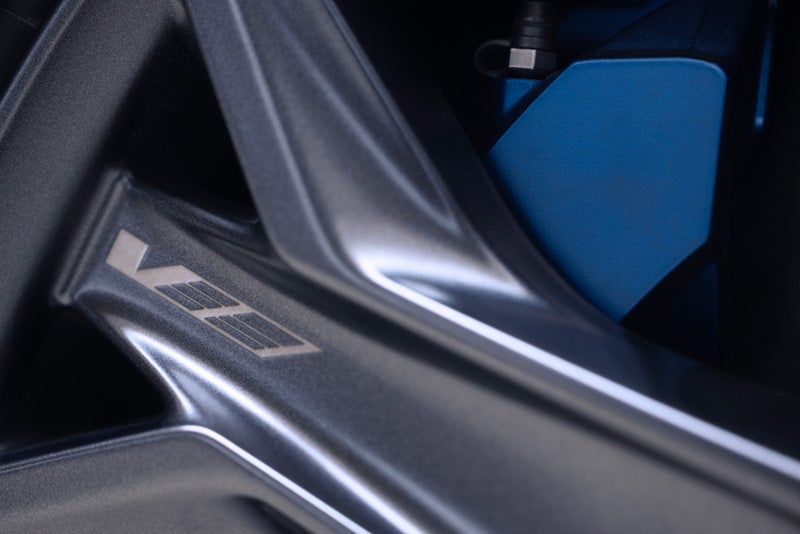 Close-up of the 2026 OPTIQ-V Brembo Performance Front Brakes | Cadillac of New Orleans in Metairie LA