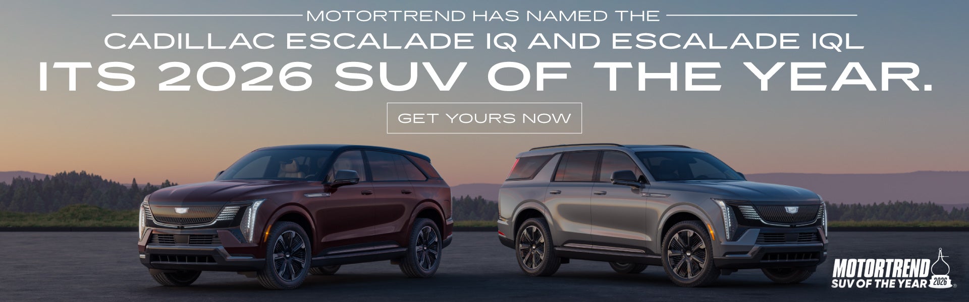 MotorTrend has named the Cadillac ESCALADE IQ and ESCALADE I